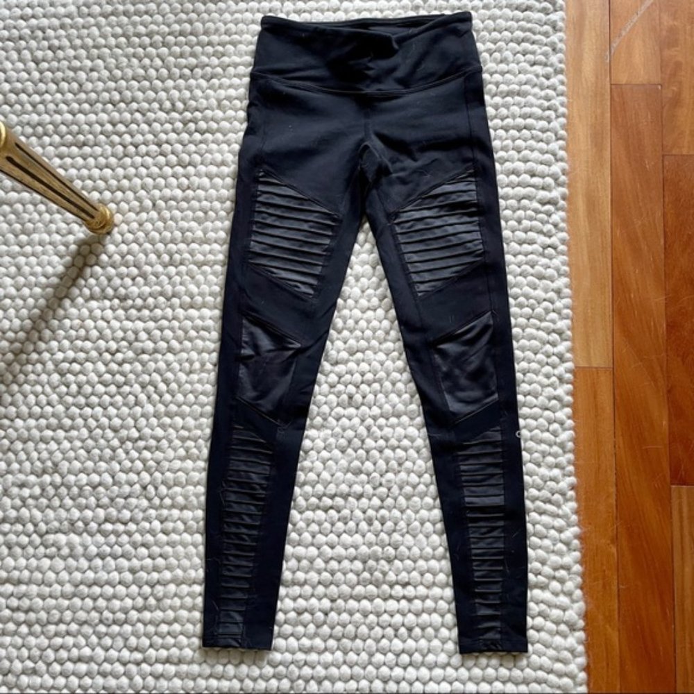 ALO YOGA black Moto legging